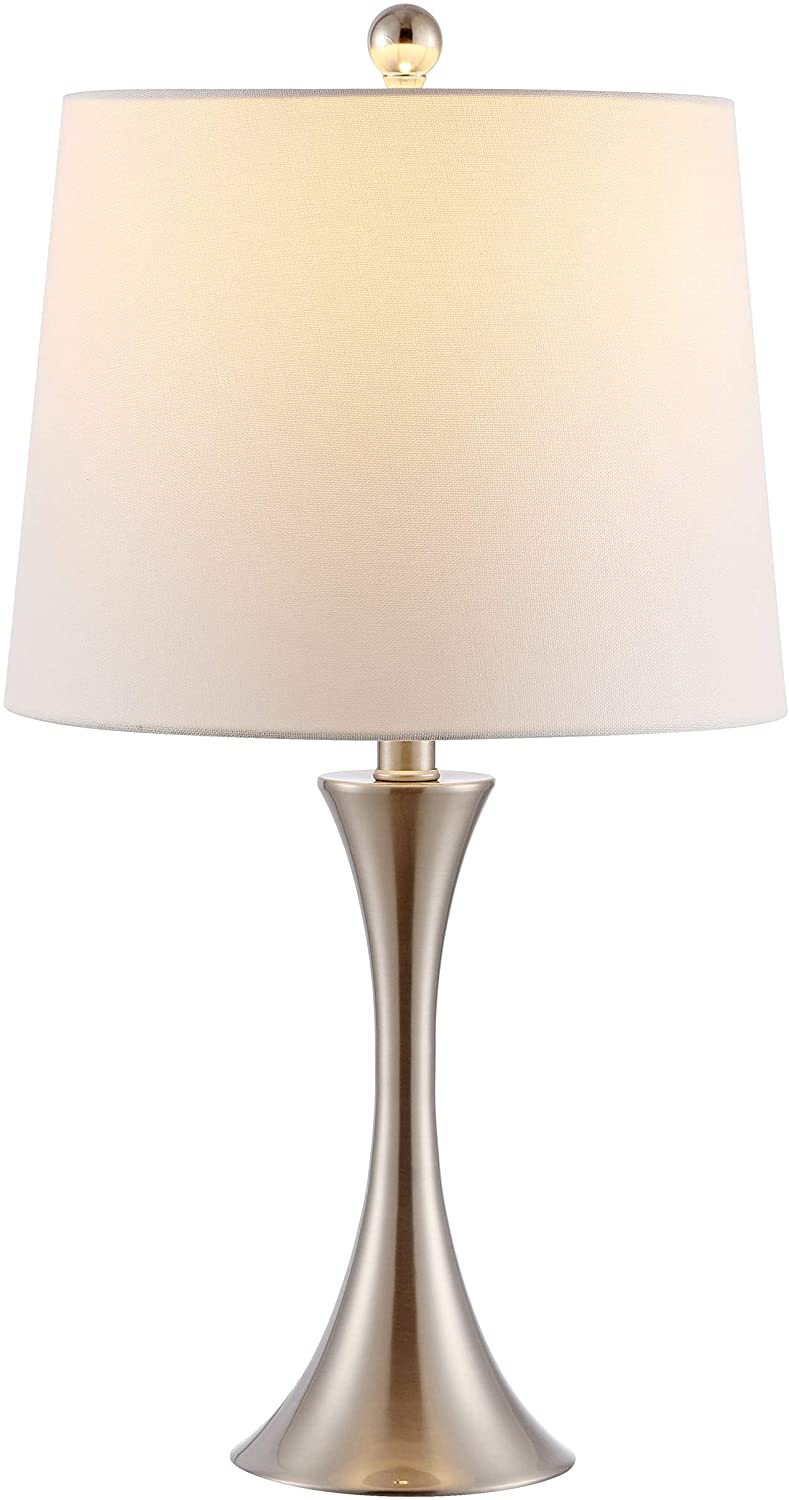 Lighting 24 inch Iron Table Lamp 13" X 24" Silver Modern Contemporary Traditional Chrome Bulbs Included - Diamond Home USA