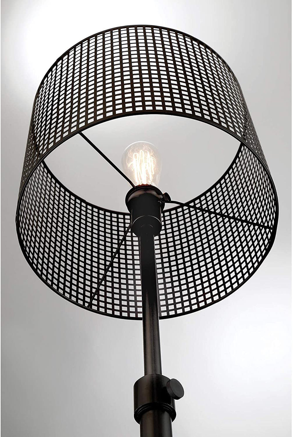 1 Light Table Lamp Black Industrial Modern Contemporary Transitional Bulbs Included - Diamond Home USA