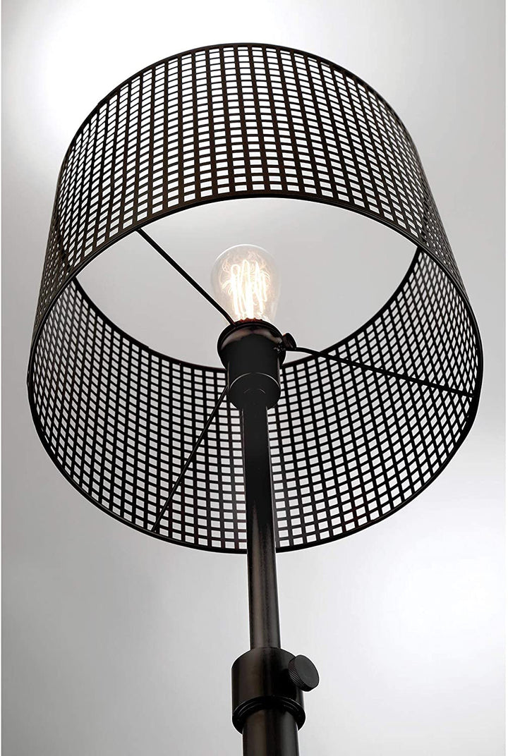 1 Light Table Lamp Black Industrial Modern Contemporary Transitional Bulbs Included - Diamond Home USA