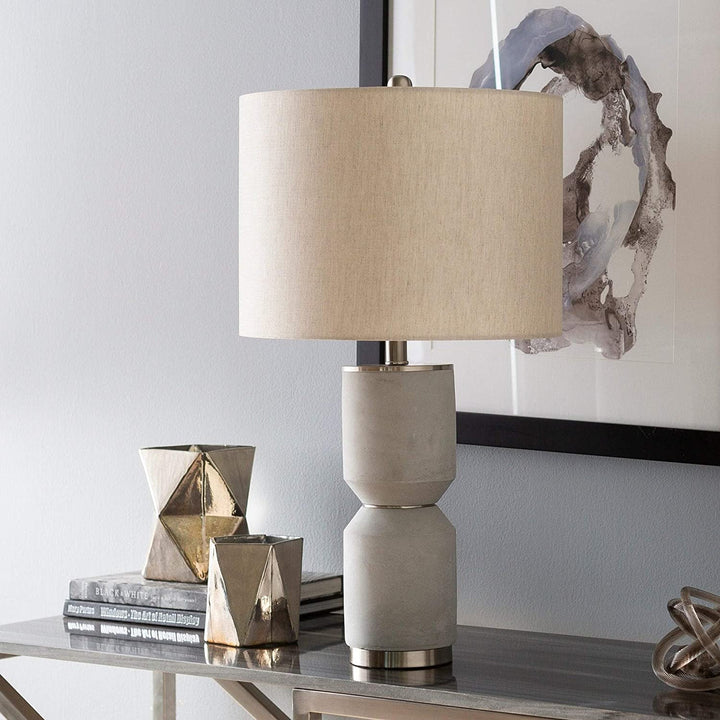 27 Gray Transitional Table Lamp
