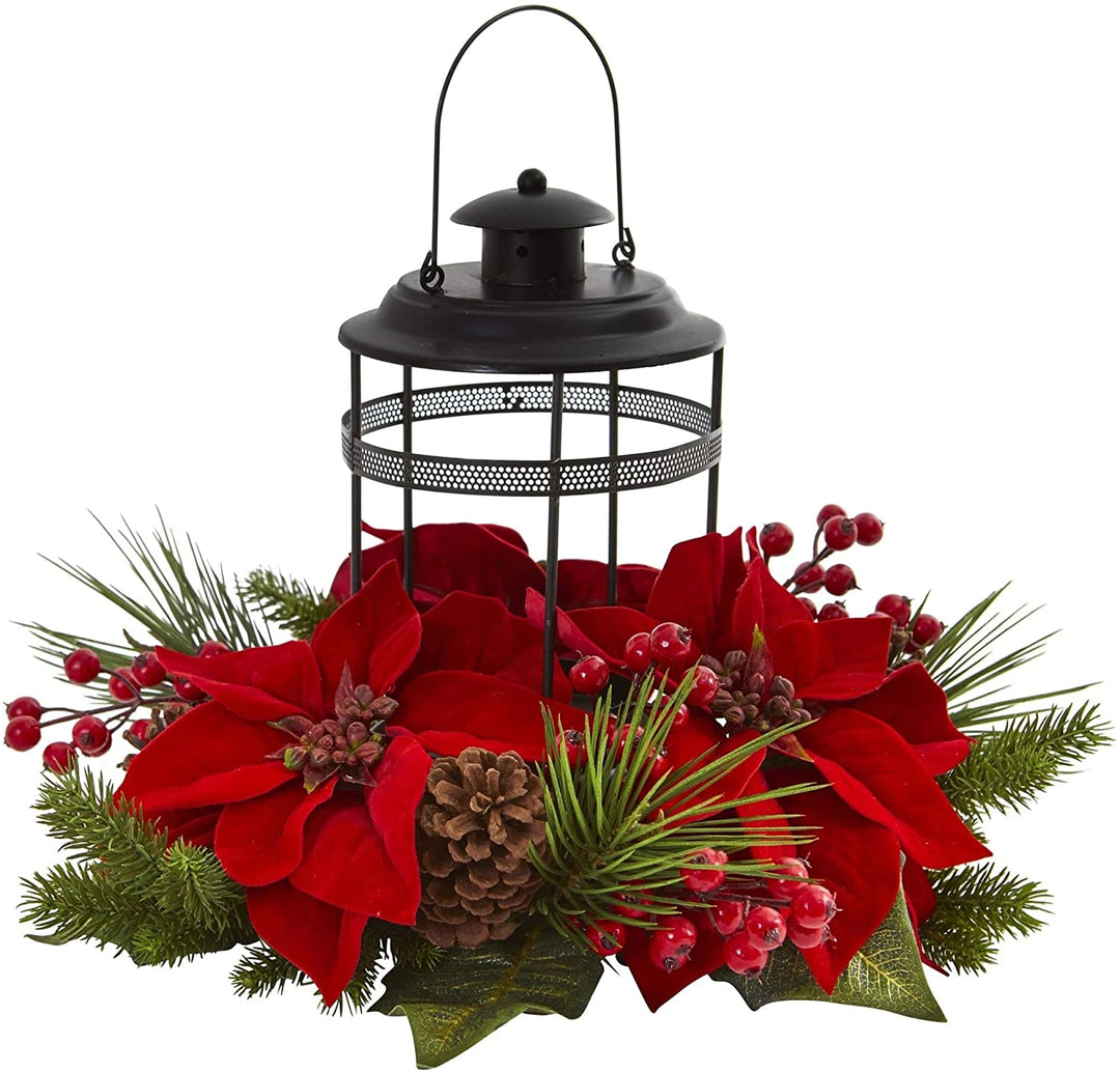 Poinsettia Berry Pine Artificial