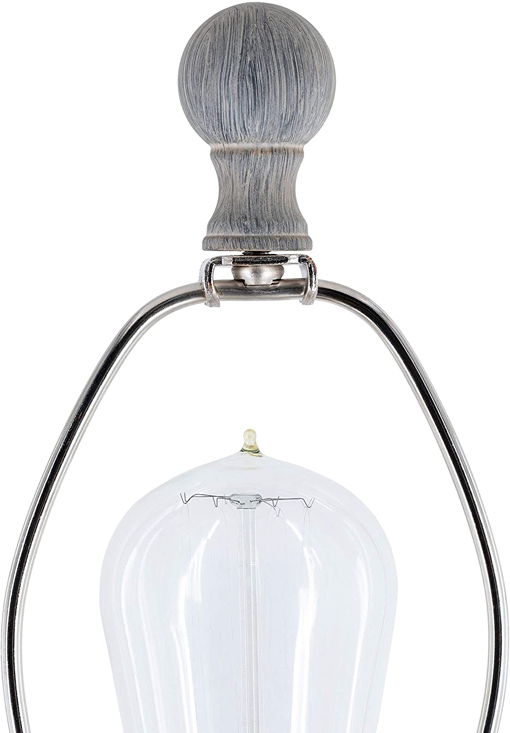 MISC Classic Grey 28 inch Table Lamp 28" h X 14" w 14" d Nickel Bulbs Included