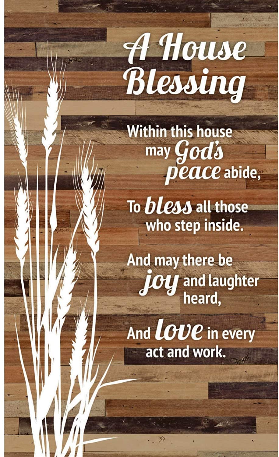 House Blessing Wood Plaque Easel 6" X 9" Farmhouse French