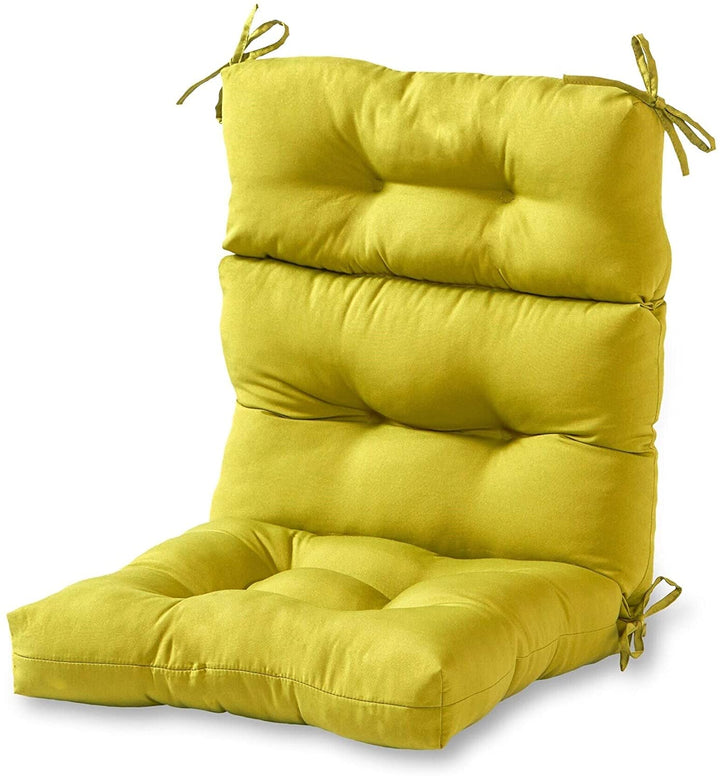 Driftwood 44x22 inch 3 Section Outdoor Green High Back Chair Cushion Solid Modern Contemporary Transitional Fabric Polyester Fade Resistant Uv Water