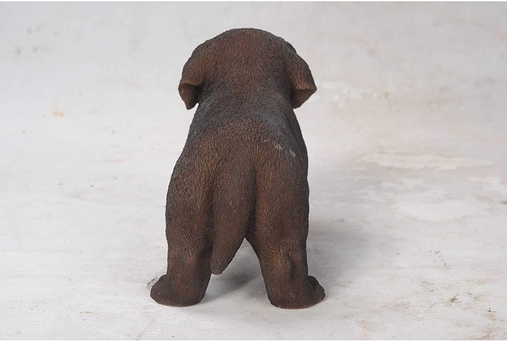 Chocolate Standing Labrador Puppy Statue Polyresin - Diamond Home USA