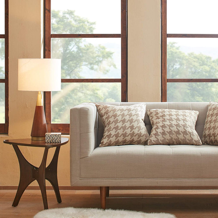 /Brown Table Lamp Mid Century Modern Brass