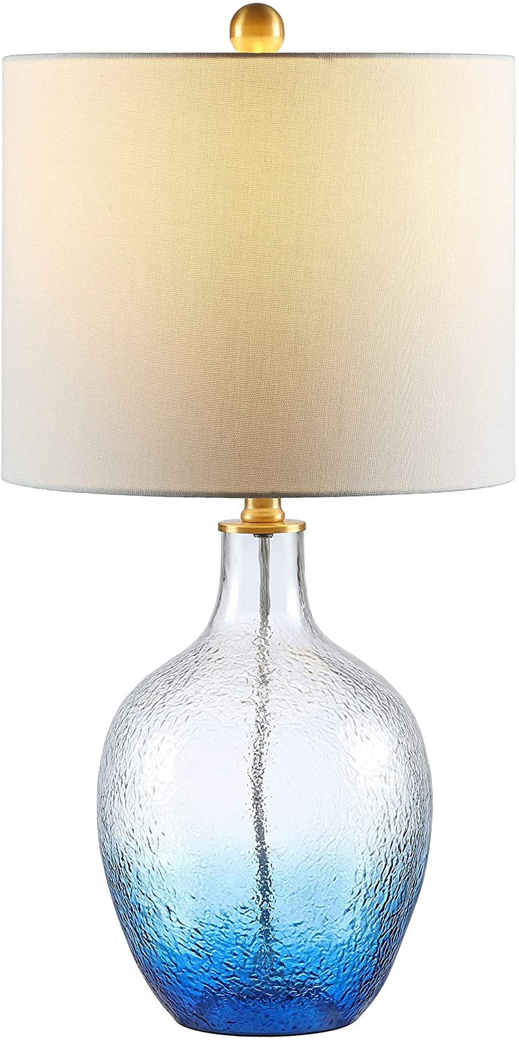 Lighting 23 75 inch Table Lamp 12" X 23 8" Blue Modern Contemporary Traditional Gold Bulbs Included - Diamond Home USA
