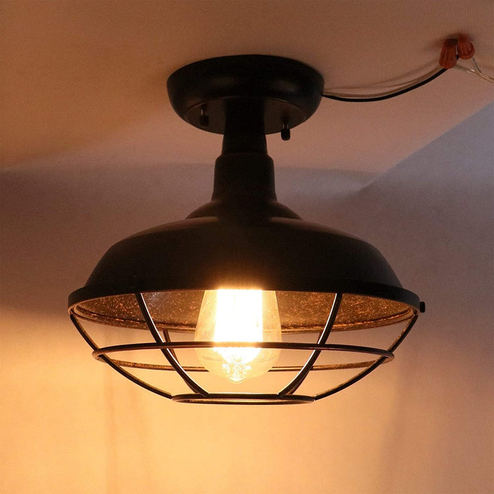 1 Light Ceiling Light Oil Rubbed Bronze Traditional Metal
