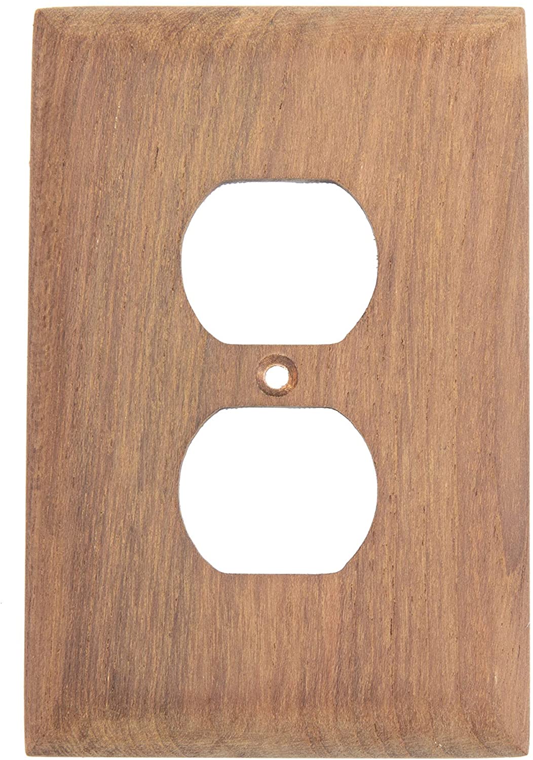 Teak Outlet Cover Receptacle Plate Includes