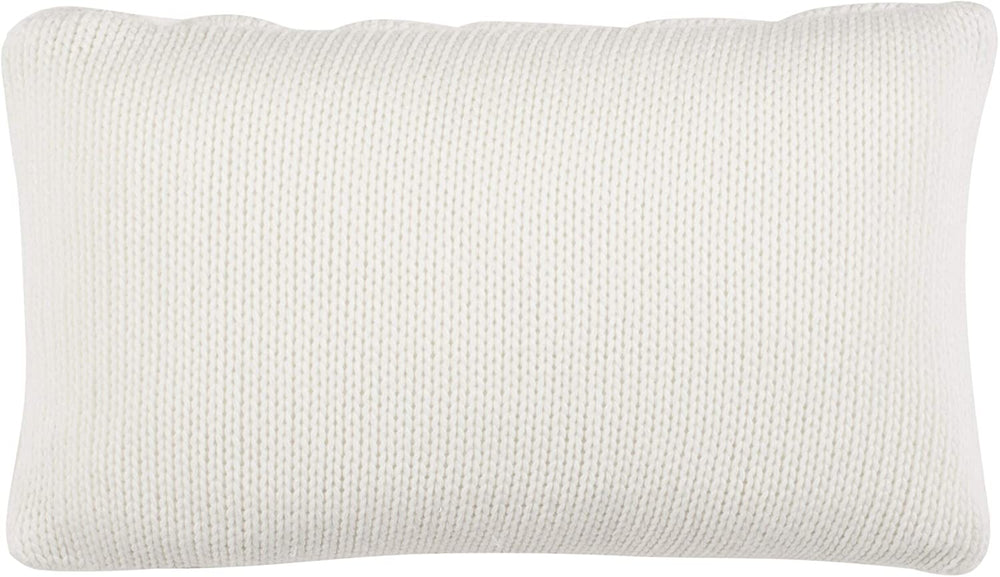 20 inch 3D Diamond Ivory Decorative Pillow Off/White Geometric Modern Contemporary Cotton Single - Diamond Home USA