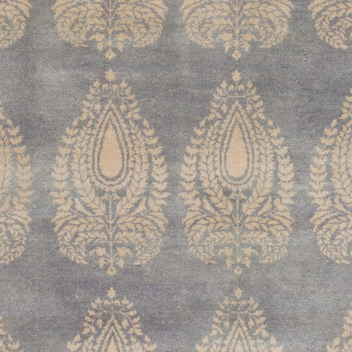 MISC Hand Knotted Airport Wool Area Rug 2' X 3' Brown Grey Oriental Latex Free Handmade