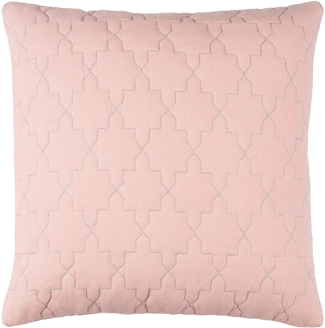 Peach 18 inch Throw Pillow ver Orange Motif Cabin Lodge