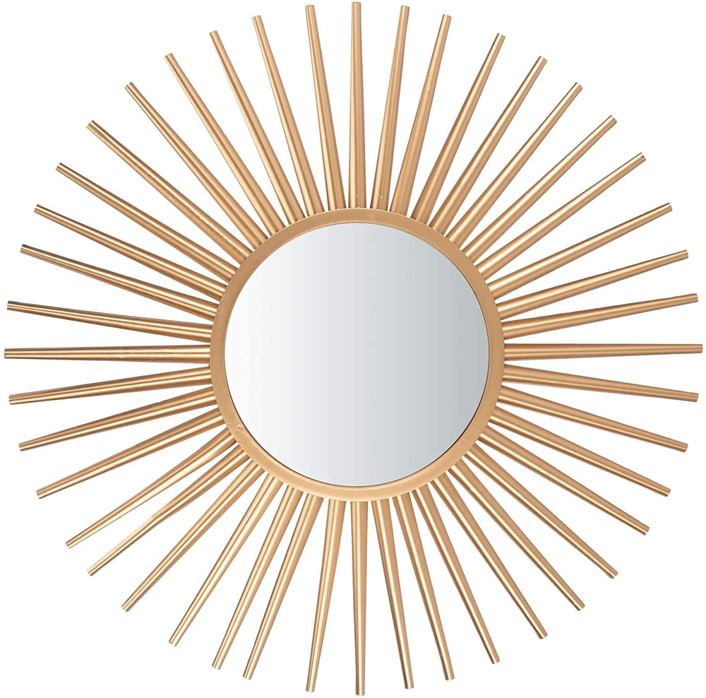 36" Zyla Sunburst Mirror Gold X 1" Bohemian Eclectic