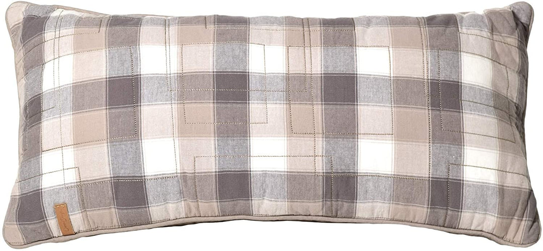 Mountain Rectangle Decorative Pillow Grey Patchwork
