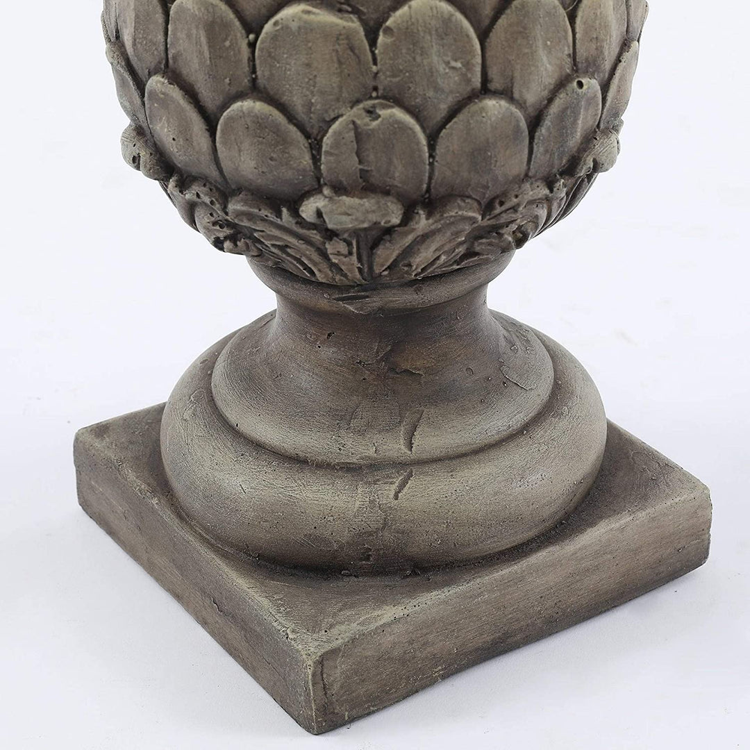 14 2in Copper Bronze Artichoke Finial Brown Mediterranean Traditional Magnesium Oxide - Diamond Home USA