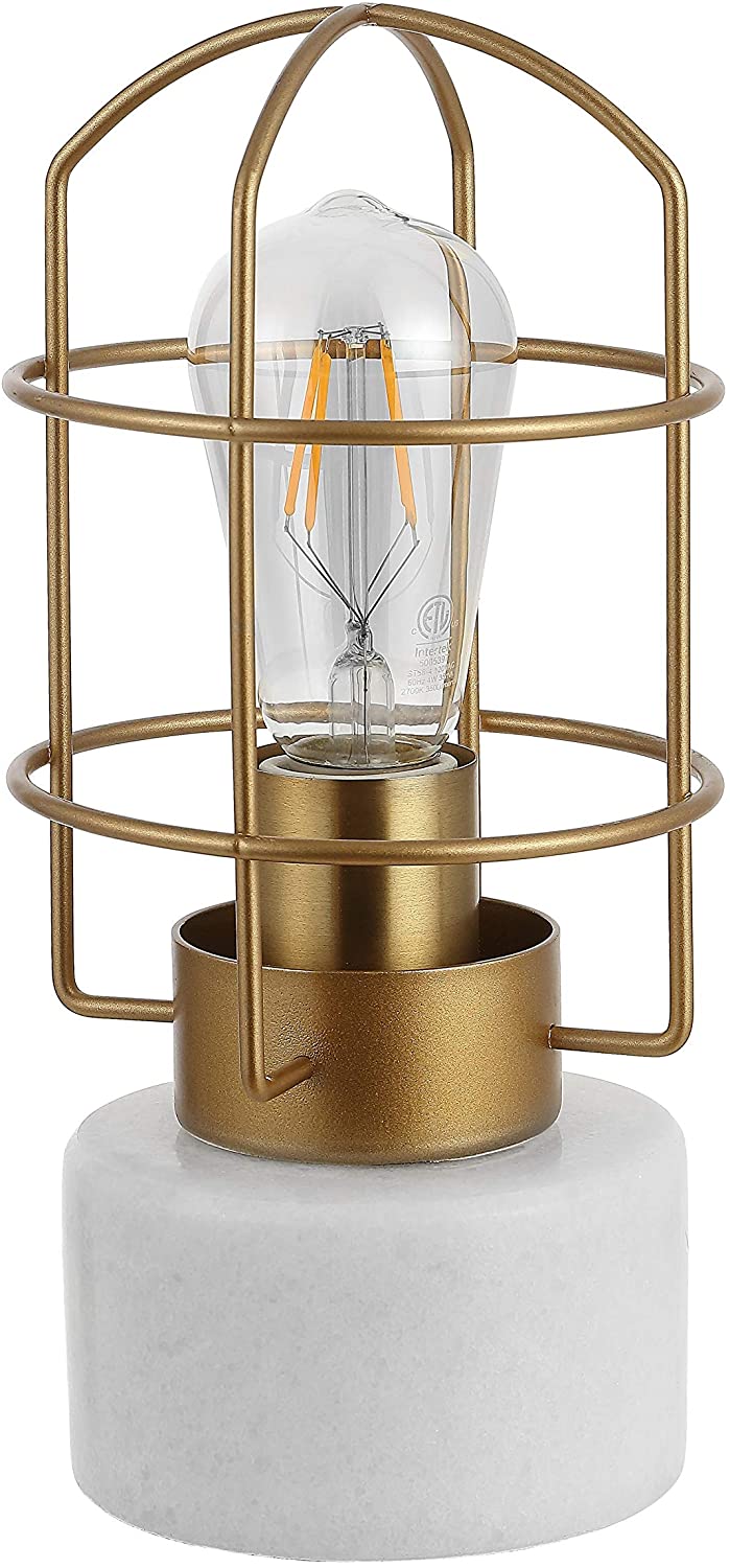 Lighting Industrial Brass Iron 11 inch Led Table Lamp W X L 10 5" H Brown Modern Contemporary Gold Bulbs Included - Diamond Home USA