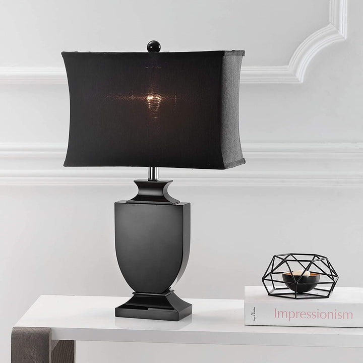 Lighting 24 inch Black Crystal Urn Table Lamp Modern Contemporary Transitional Bulbs Included - Diamond Home USA
