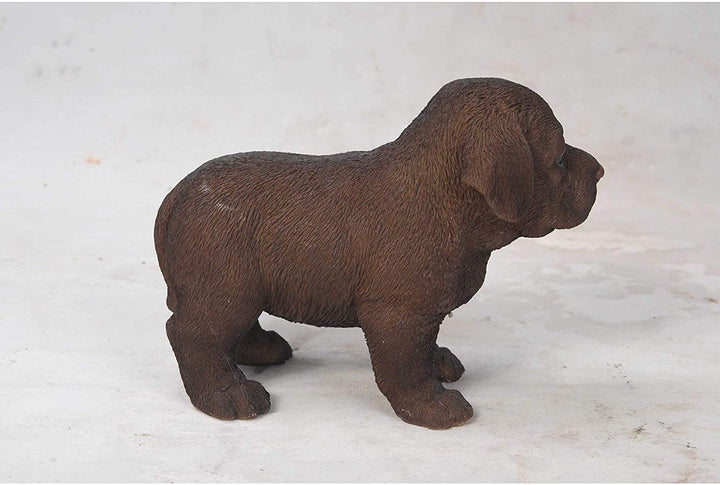 Chocolate Standing Labrador Puppy Statue Polyresin - Diamond Home USA