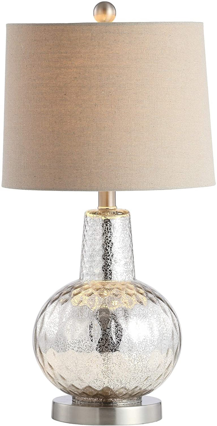 Lighting 24 inch Led Table Lamp Grey Modern Contemporary Transitional Nickel Bulbs Included Energy Efficient - Diamond Home USA