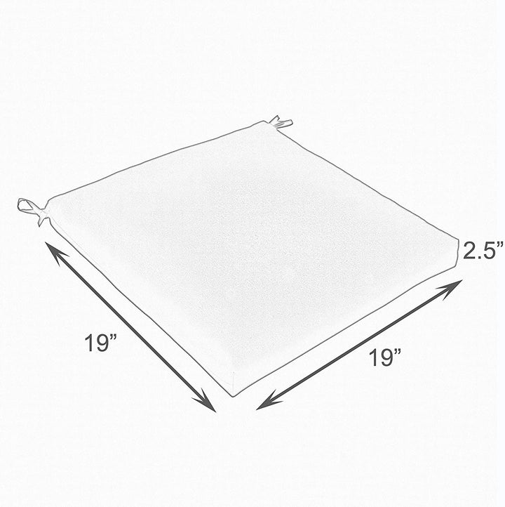 Black White Stripe Indoor/Outdoor Chair Cushion 19 W X D Striped Modern Contemporary Traditional Transitional Fade Resistant Uv