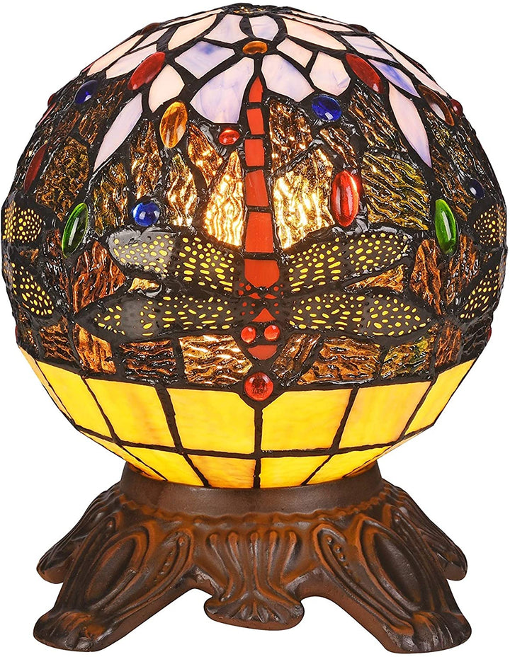 Tiffany Dragonfly Design 1 Light Dark Bronze Table Lamp
