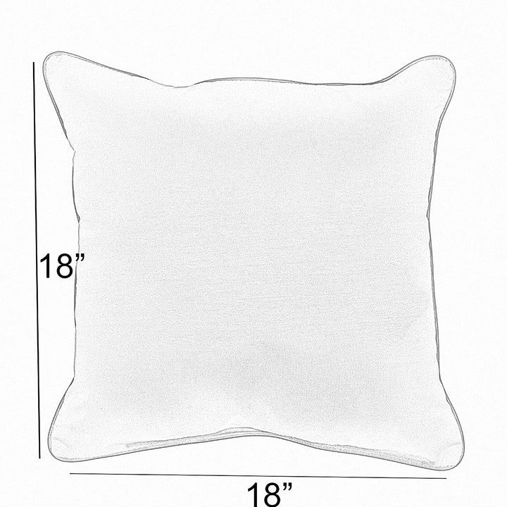 Grateful Thankful Blessed Indoor/Outdoor Pillow Brown Tan Solid Transitional Fabric Fade Resistant Uv - Diamond Home USA