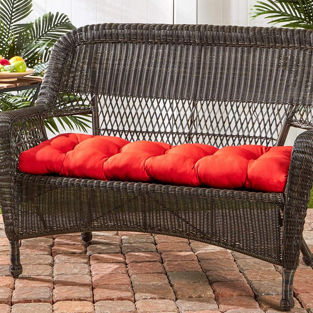 44 inch Outdoor Red Swing/Bench Cushion Solid Modern
