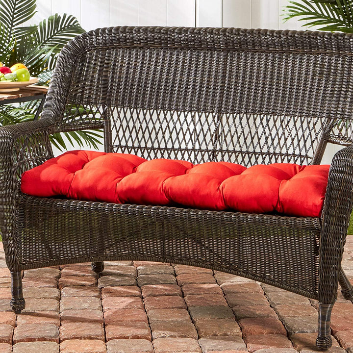 44 inch Outdoor Red Swing/Bench Cushion Solid Modern