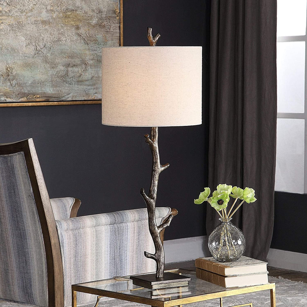 Dark Bronze Branch Table Lamp Brown Silver Rustic - Diamond Home USA