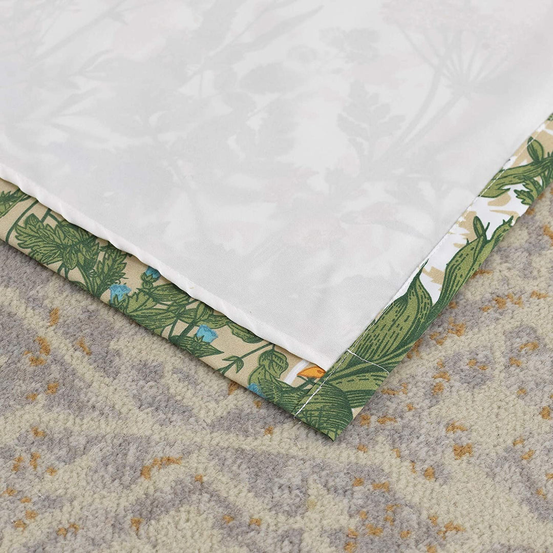 Dandelion 4 Piece Window Panel Pair Brown Geometric Bohemian Eclectic Farmhouse Rustic Polyester Includes Tiebacks - Diamond Home USA