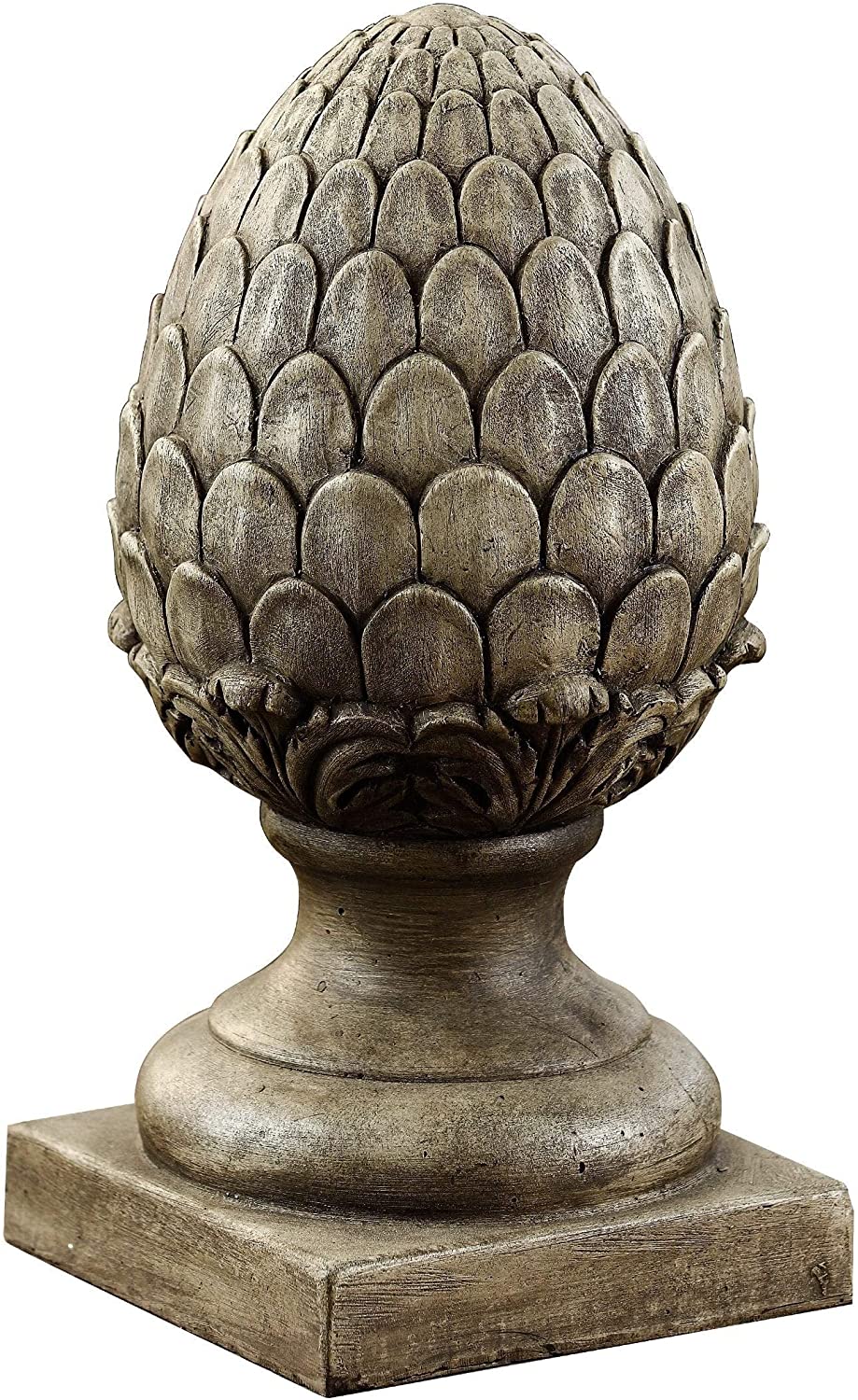 14 2in Copper Bronze Artichoke Finial Brown Mediterranean Traditional Magnesium Oxide - Diamond Home USA