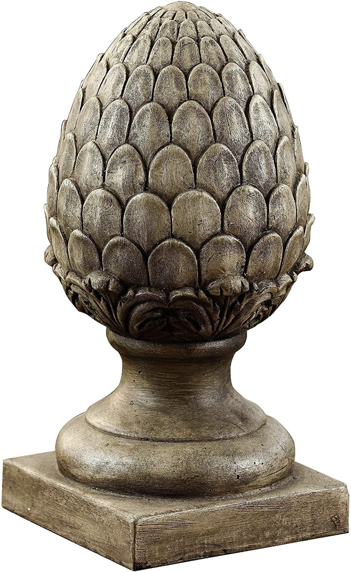 14 2in Copper Bronze Artichoke Finial Brown Mediterranean Traditional Magnesium Oxide - Diamond Home USA