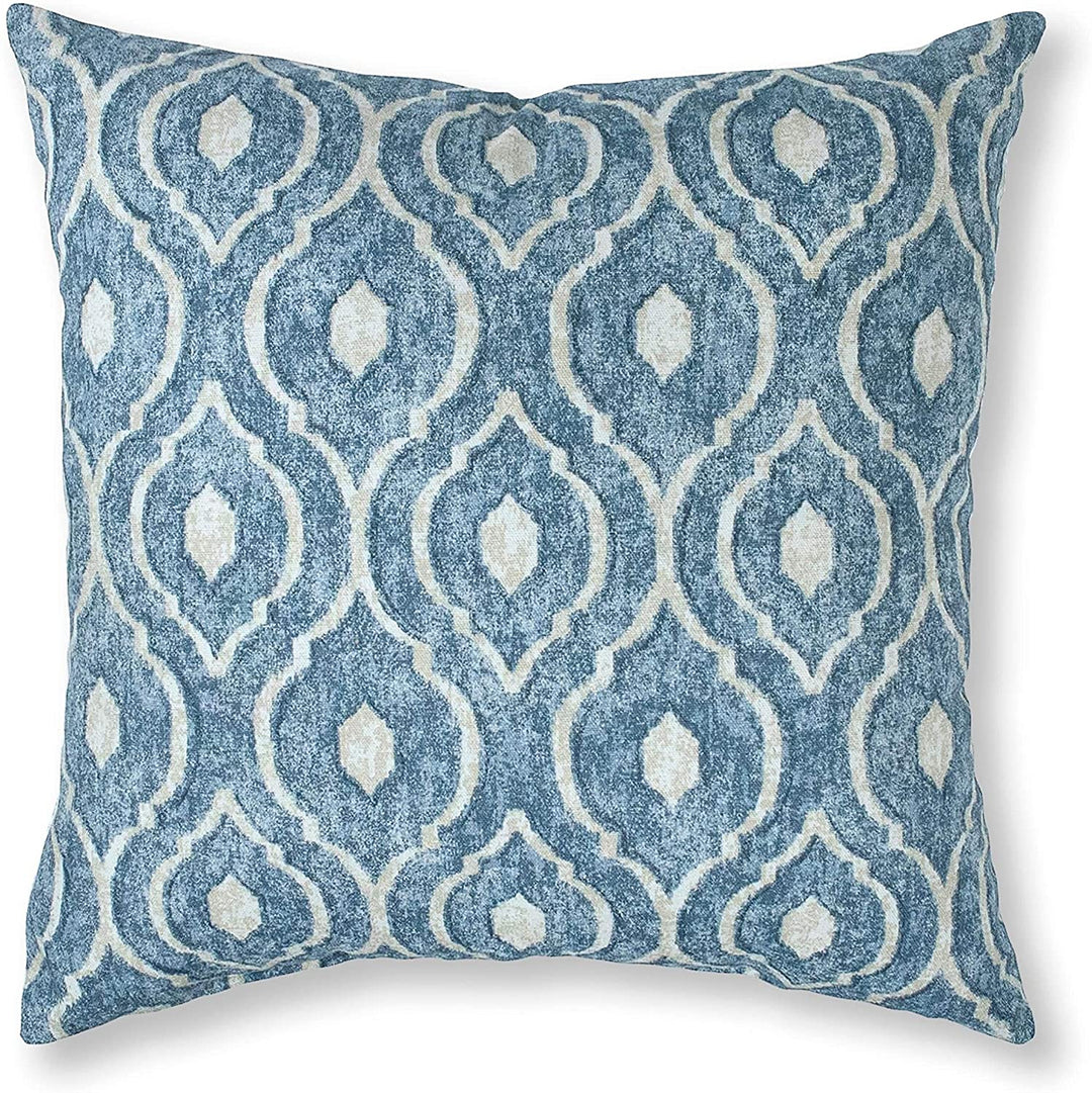 Weave Magnolia Blue 20 inch Pillow Medallion Traditional