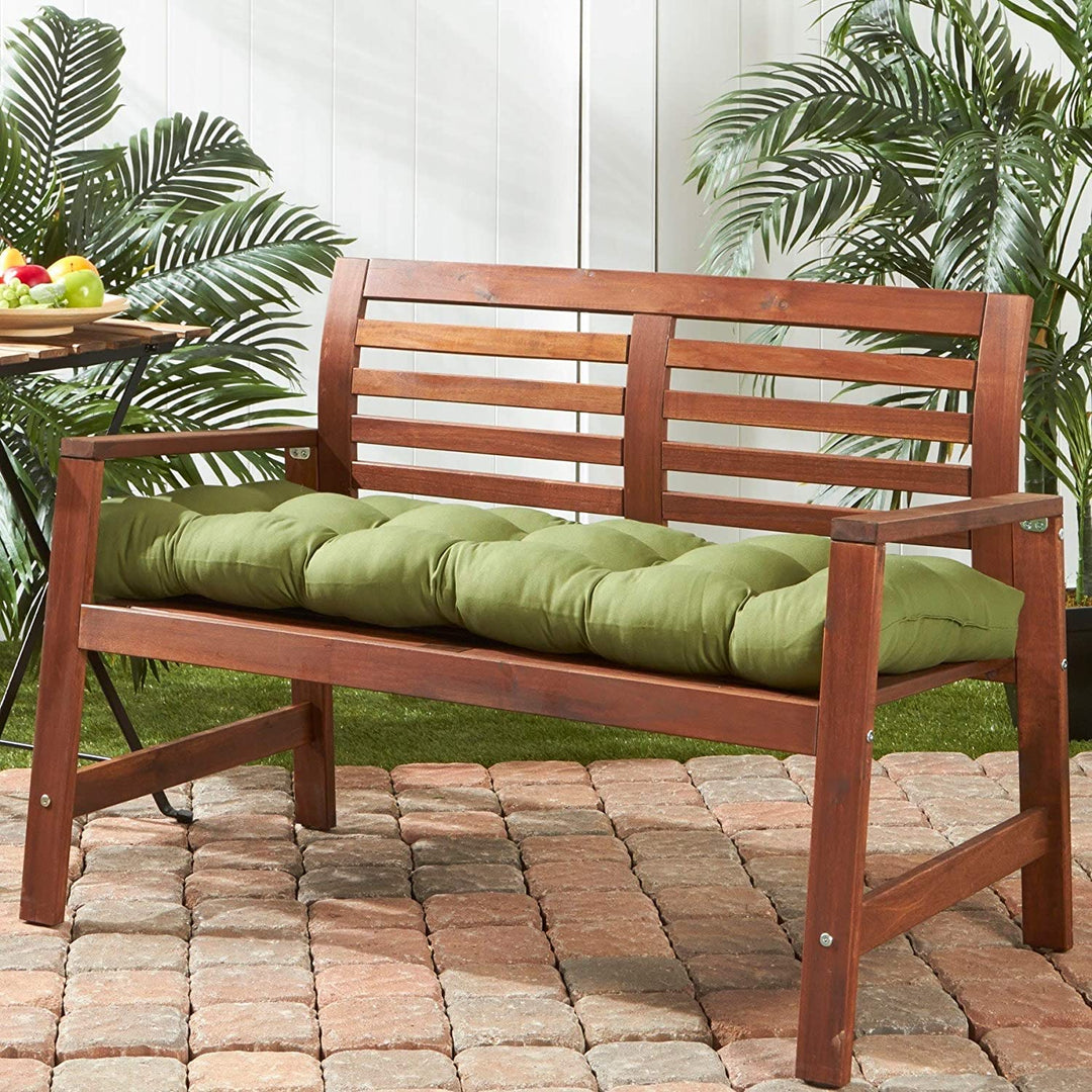 18 inch X 51 inch Outdoor Green Bench ushion Solid Modern