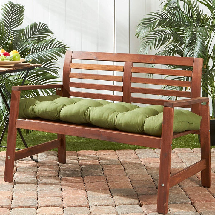18 inch X 51 inch Outdoor Green Bench ushion Solid Modern