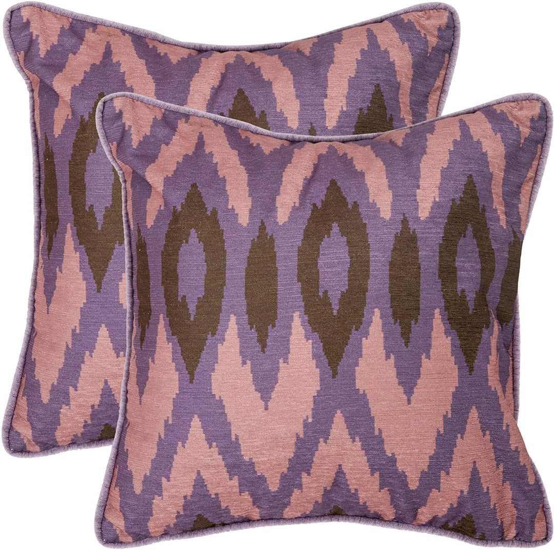 20 inch Decorative illows (Set 2) urple Geometric Casual