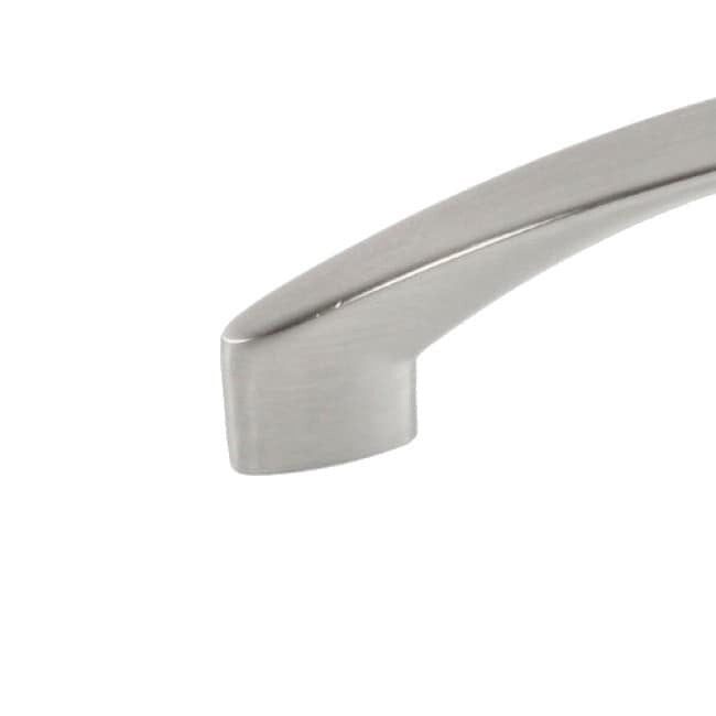 Contemporary 10-7/8 Inch High Heel Arch Design Stainless Steel Cabinet Bar Pull Handles (Pack Of 4) Silver Nickel Finish