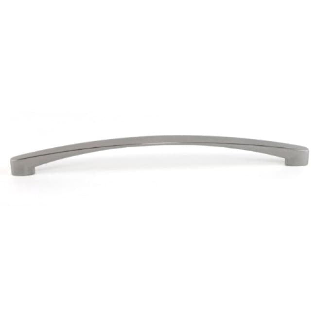 Contemporary 10-7/8 Inch High Heel Arch Design Stainless Steel Cabinet Bar Pull Handles (Pack Of 4) Silver Nickel Finish