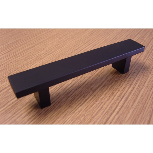 Contemporary 10-inch Rectangular Matte Black Cabinet Bar Pull Handle (Pack of 15) Aluminum