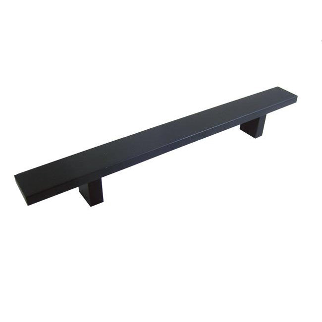 Contemporary 10-inch Rectangular Matte Black Cabinet Bar