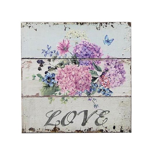 Love Flowers Plaque