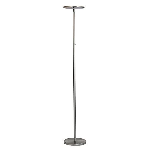 Lite Source LED Torch LAMP Brushed Nickel Type LED Panel 30W LS-83352BN Silver - Diamond Home USA