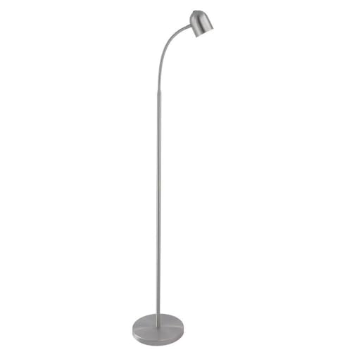 Lite Source LED Floor LAMP Brushed Nickel Type LED 5W LS-83322BN Silver - Diamond Home USA