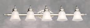 Forte Lighting 5018-05 5 Light 40" Wide Bathroom Fixture from the Bath Collectio - Diamond Home USA