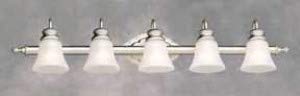 Forte Lighting 5018-05-55 5-Light Traditional Vanity Fixture Brushed Nickel - Diamond Home USA