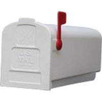 Solar Group PL10W Plastic Rural White Mailbox