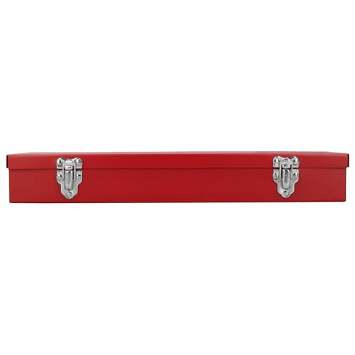 URREA Metal Tool Box - 15" x 6.7" x 2.2" Tool Storage/Organization Box with 24 - Diamond Home USA