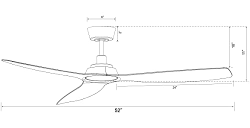 Lucci Air Moto Brushed Nickel and Teak 52-inch Ceiling Fan (21065301) - Diamond Home USA