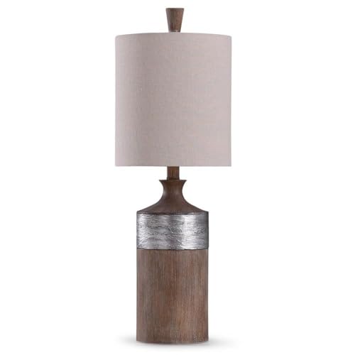 Stylecraft Home Collection Darley - One Light Textured Banded Table Lamp with - Diamond Home USA