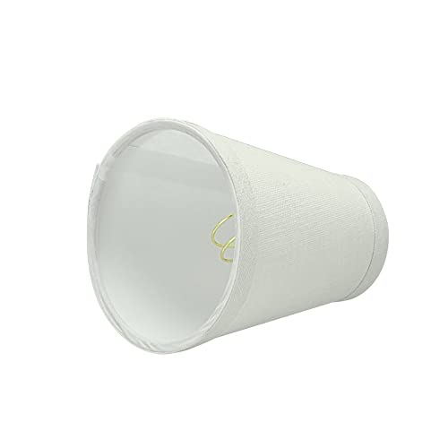 Hardback Empire Chandelier Clip-on Lamp Shade (2 Pack) White (2-1/2" X 4" 5") - Diamond Home USA